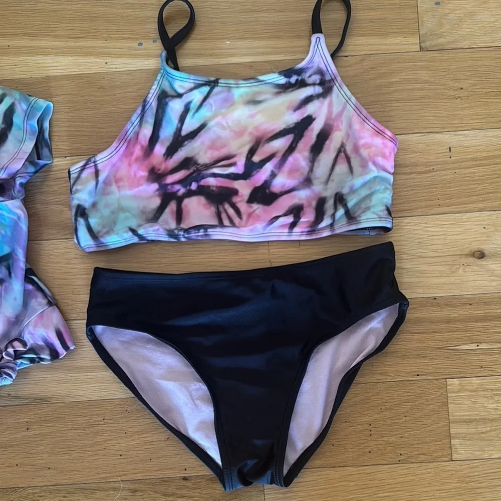Tie-Dye Swim Set Girls L